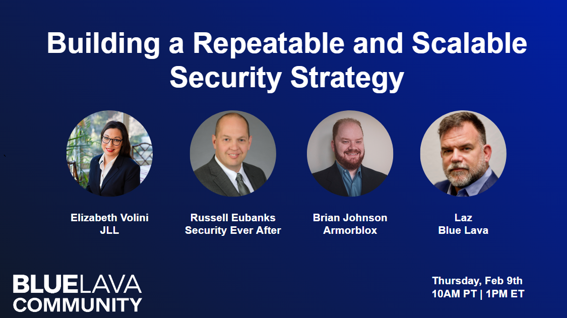 Building a Repeatable and Scalable Security Strategy